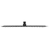 A black rectangular shower head with multiple nozzles, shown against a white background. Anteprima dell’immagine prodotto
