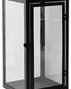 Große Garten - Laterne Windlicht Schwarz Glas Metall 54cm Produktbild-Vorschau 4