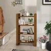 Bücherregal/Raumteiler Honigbraun 80x35x125 cm Massivholz Produktbild-Vorschau 2