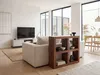 FineBuy Standregal Sheesham Massivholz 82 cm hoch 4 Böden Produktbild-Vorschau 2