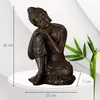 Buddha Statue sitzend bronze Zen Arome 18cm Deko Figur Produktbild-Vorschau 2