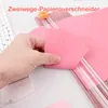 2 Stück A4 Papierschneider, Tragbare Papierschneidemaschine Produktbild-Vorschau 2