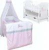 Baby-Delux Babybett Kinderbett Gitterbett Lia Princess weiß Produktbild-Vorschau 1