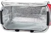 The inside of an open picnic basket with a reflective thermal lining. Náhled obrázku produktu