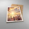 Gerahmtes Poster - Rahmen in heller Eiche - Brücke Sonne Produktbild-Vorschau 3