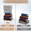 UISEBRT 10er Schuhaufbewahrung mit Sichtfenster, braune Produktbild-Vorschau 4