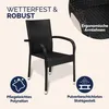 CASARIA® Gartenstühle 4er Set Stapelbar Wetterfest Produktbild-Vorschau 5