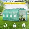 SucceBuy tunelový skleník, 4,6 x 2,1 x 2,1 m, prenosný Náhľad obrázku produktu 2