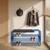 MyWIRE Schuhbank "Vena" mit Sitzauflage - blue sky Produktbild-Vorschau 2