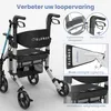 ELONEO 2-in-1 rolstoel/rolator, opvouwbaar en lichtgewicht Productafbeelding-voorbeeld 5
