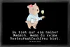 Mr. & Mrs. Panda Fußabstreifer Restaurantfachfrau Herz 50 x Produktbild-Vorschau 1