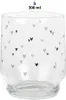 Clayre & Eef Wasserglas 300 ml Transparant Glas Herzen Produktbild-Vorschau 3