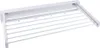 A white foldable drying rack mounted on a wall. Produktbild-Vorschau