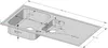 Edelstahl Einbauspüle 100x50/1.5 Becken & Mega Armatur Produktbild-Vorschau 4