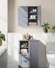 A bathroom vanity and wall cabinet are shown in a well-lit room. Náhled obrázku produktu
