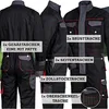 Safetytex Twill Winter Overall Thermo Arbeitskombi schwarz Produktbild-Vorschau 3