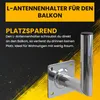 Extralink Fi 50 mm Wandhalterung für Antenne 200 mm, Stahl, Produktbild-Vorschau 5