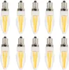 Sada 10 ks žiaroviek E12 3 W s vláknom pre lustre, teplá Náhľad obrázku produktu 2