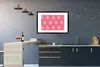 MuchoWow® MuchoWow® Gerahmtes Poster Banane - Muster - Rosa Produktbild-Vorschau 5