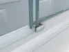 Close-up of a shower door track and support. Produktbild-Vorschau