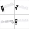 A collage of four images showing different angles of a bidet attachment for a toilet seat. Produktbild-Vorschau