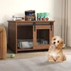 COSTWAY Hundekäfig Möbel, Hundebox für Zuhause, Hundehütte Produktbild-Vorschau 8