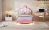 UnboxG Rosa Kinderbett 90x200 cm mit LED-Beleuchtung – Produktbild-Vorschau 12