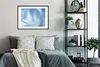 MuchoWow® Gerahmtes Poster Blau - Acrylfarbe - Gestaltung Produktbild-Vorschau 2