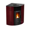 Eck-Pelletofen Iseos 12,2 kW Bordeaux Sannover Produktbild-Vorschau 2