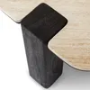Couchtisch DELHI 50 cm aus Travertin und Mango Massivholz, Produktbild-Vorschau 5