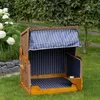 Hundestrandkorb - bene living - gestreift/blau - PE beige - Produktbild-Vorschau 6