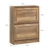A diagram showing the dimensions of a shoe cabinet. Voir les images du produit