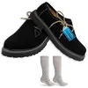 Trachtenschuhe +Trachtensocken Set Haferlschuhe wildleder Produktbild-Vorschau 5