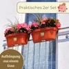 2er Set Geländerkasten Balkon mit Wasserspeicher Blumentopf Produktbild-Vorschau 9