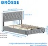MODFU Boxspringbett Polsterbett 140 x 200 cm hydraulische Produktbild-Vorschau 7