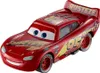 A red toy car, Lightning McQueen from the movie Cars, is shown from a side angle against a white background. Produktbild-Vorschau