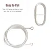 10FT Gardinendraht mit 4 Haken DIY Gardinenstange Bild Produktbild-Vorschau 2
