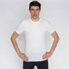 Herren Kurzarm T-Shirt aus Polyester in Weiß Produktbild-Vorschau 4