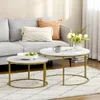 HOMCOM 2er-Set Couchtisch, Runder Beistelltisch, Produktbild-Vorschau 2