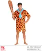 A man dressed as a caveman, holding a club, stands against a white background. Produktbild-Vorschau