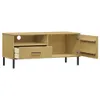 The Living Store TV-Schrank OSLO mit Metallbeinen Braun Produktbild-Vorschau 5