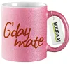 Huuraa Glitzertasse G`day mate Spruch 330ml Pink Keramik Produktbild-Vorschau 1