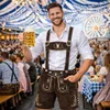 Pantaloni corti in pelle tradizionali da uomo PAULGOS - HK3 Anteprima dell’immagine prodotto 11