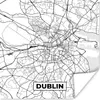 MuchoWow® Poster Karte - Dublin - Stadtplan - Schwarz und Produktbild-Vorschau 1