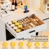 TWSOUL Buffet Mikrowellenregal mit Steckdosen & LED Produktbild-Vorschau 5