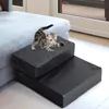 Thuisxl Paw Paws: 2-in-1 hondenbed en trap, zwart Productafbeelding-voorbeeld 2