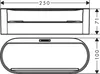 Ablagekorb WALLSTORIS tief, 250x71mm mattweiß mattweiß Produktbild-Vorschau 2