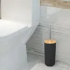 6 Bambus Badezimmer Zubehör komplett mit Seifenspender Produktbild-Vorschau 5