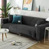 Elastischer Velours-Bezug für Ecksofa 3-Sitzer in Schwarz – Produktbild-Vorschau 2