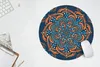 MuchoWow® Mauspad Mousepad Mandala - Orange - Blau - Muster Produktbild-Vorschau 5